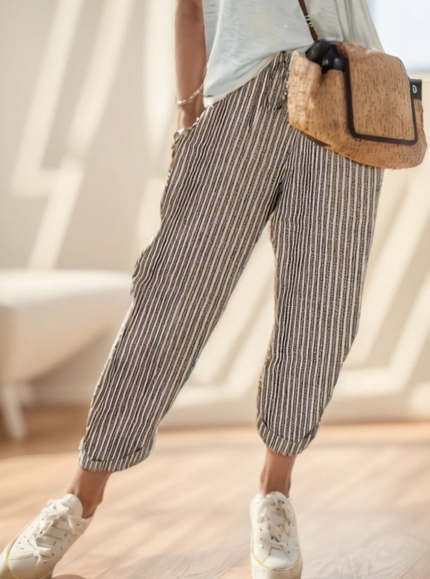pantlon court pour femme, à rayure, Differents coloris.
