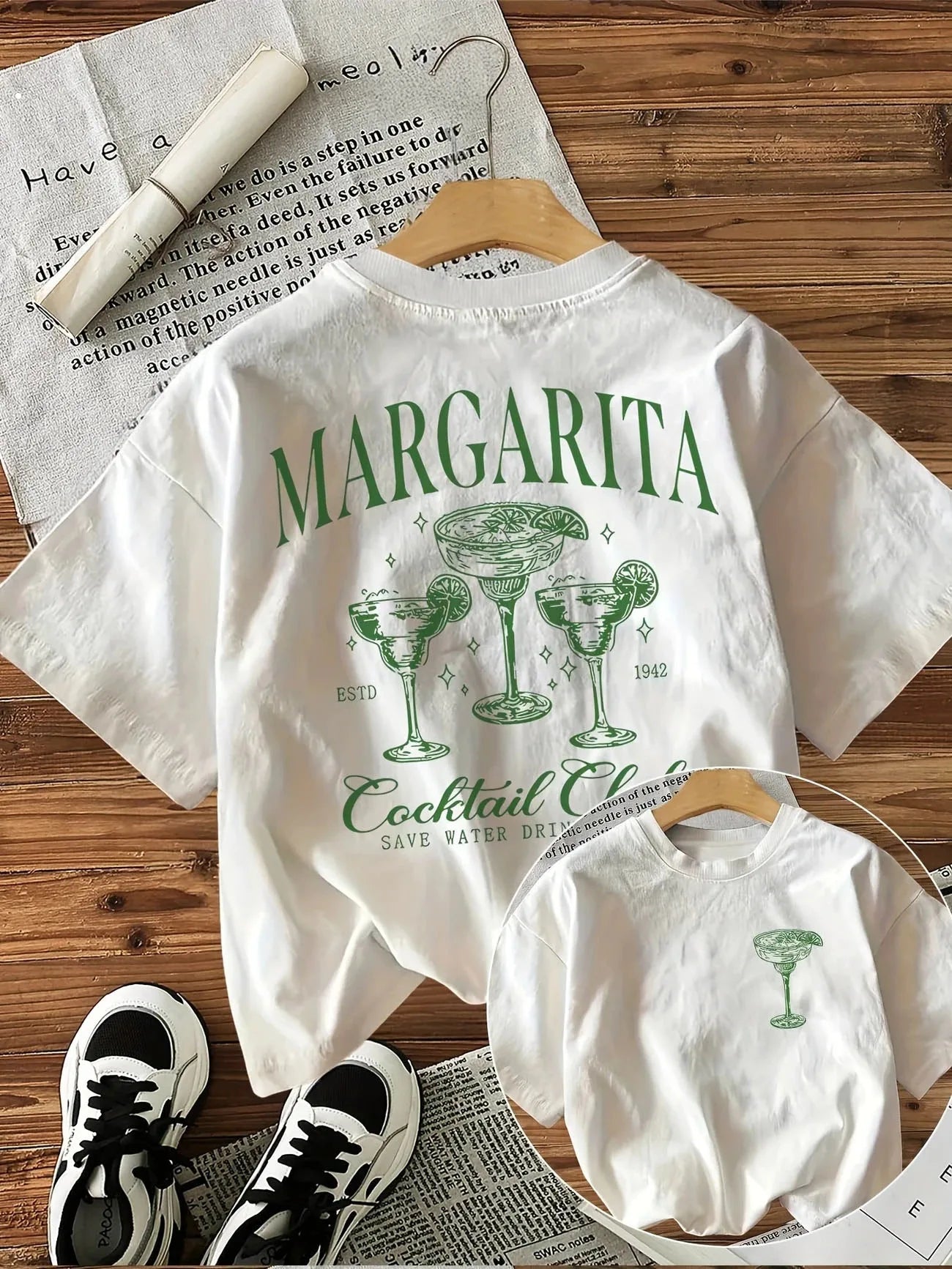 Fashion Graphic Tees Tops Women Clothing Margarita Drink T-Shirts Female Funny T Shirts Korean Summer Short Sleeved Harajuku